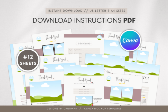 Download Digital Download PDF Canva Template - Digital Collection
